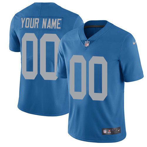 2019 NFL Youth Nike Detroit Lions Alternate Blue Customized Vapor Untouchable Limited jersey->customized nfl jersey->Custom Jersey